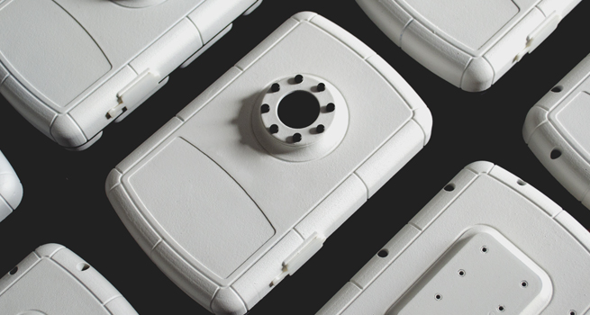 Carcasa de cámara de fotos inalámbrica y resistente al agua, diseñada por Roger Zambrano para Smart Carnival